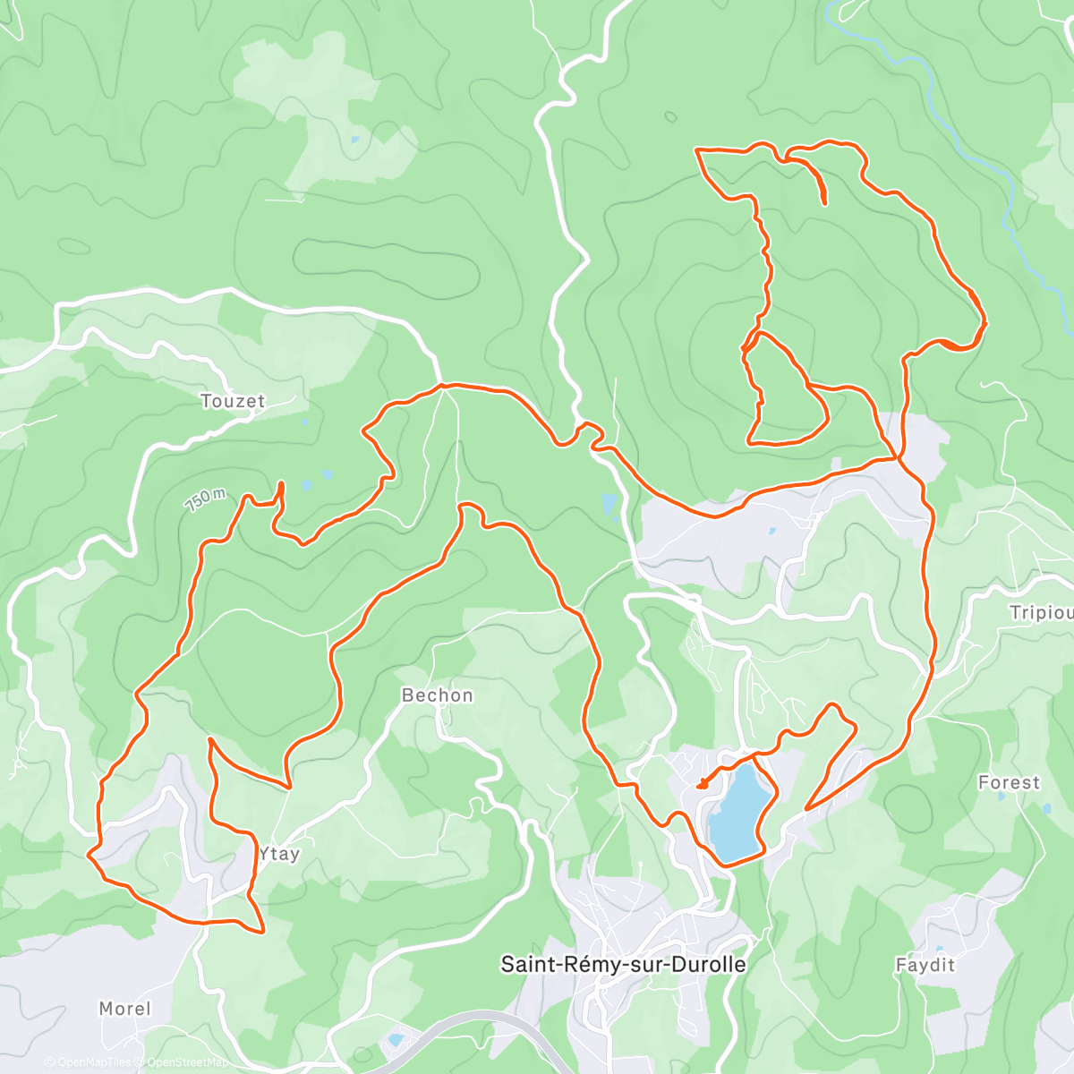 Map of the activity, PV Sortie de Noël 🎅