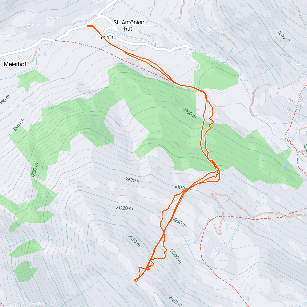 Map of the activity, Pulveriger Pulverschnee ❄️