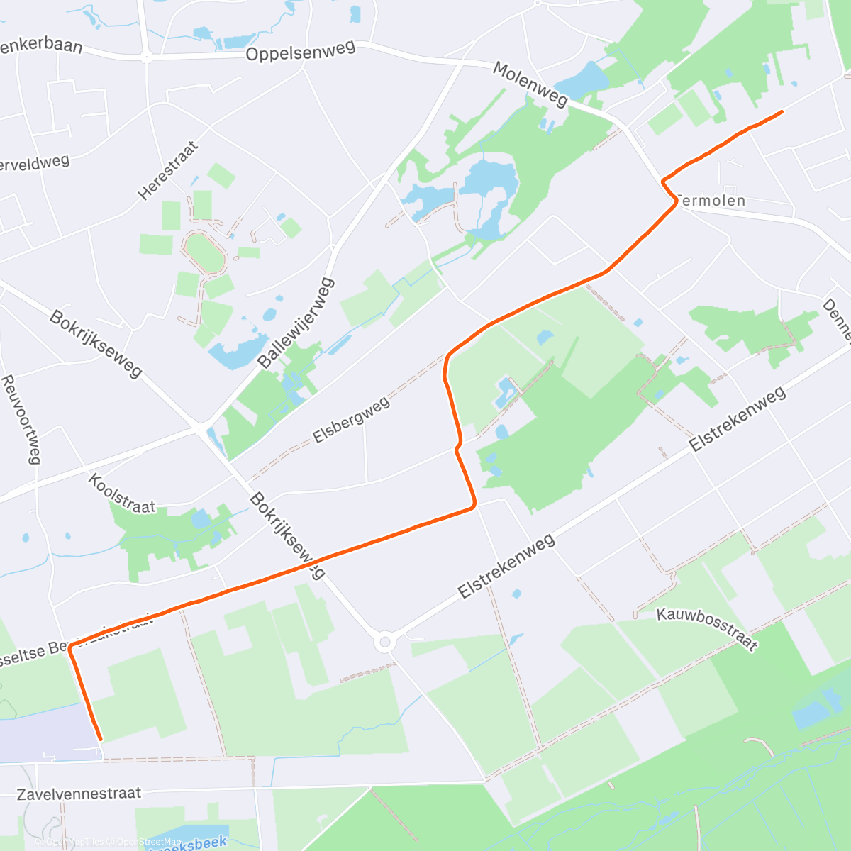 Map of the activity, Middagrit