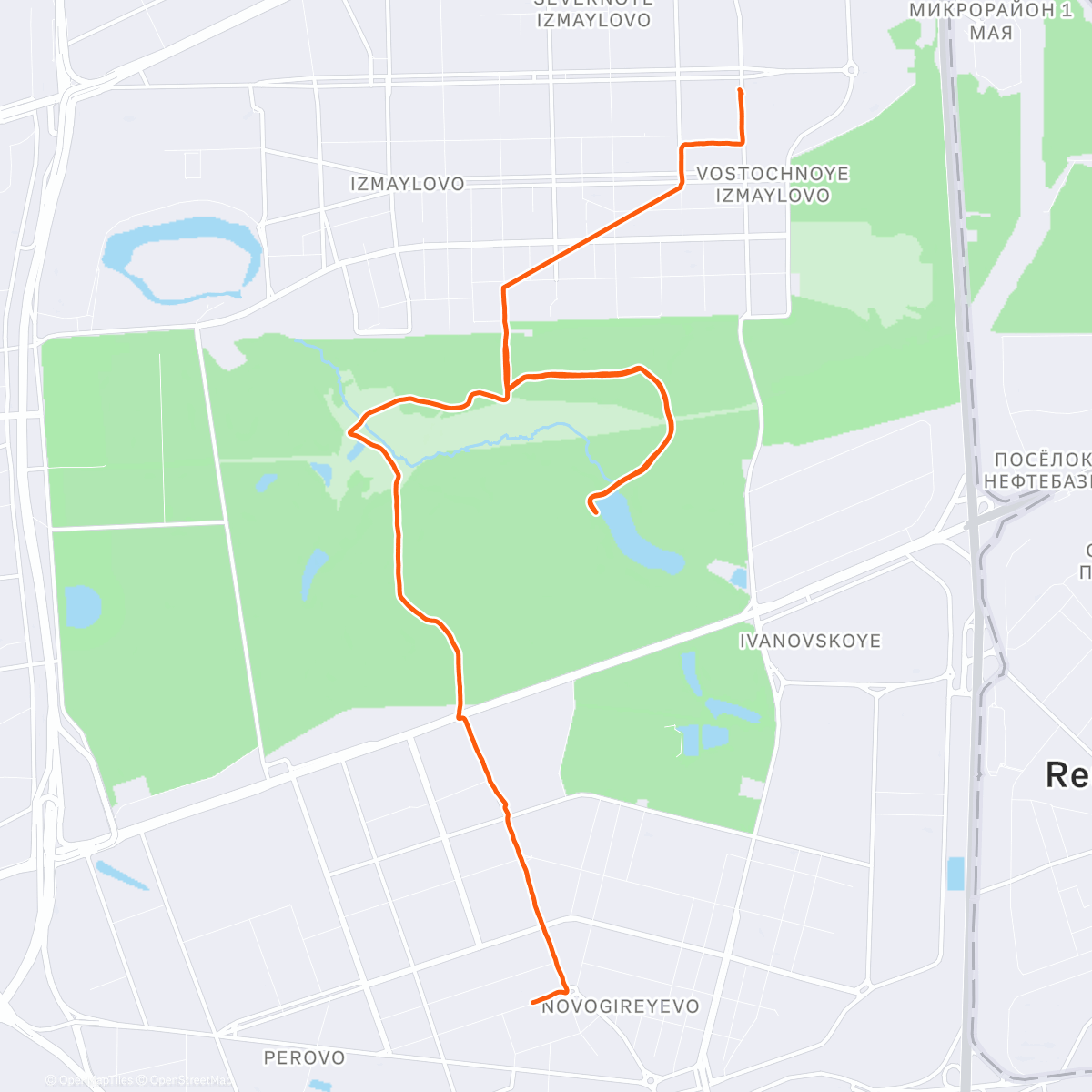 Map of the activity, 01.01.2026 на IzMyFive и потом домой