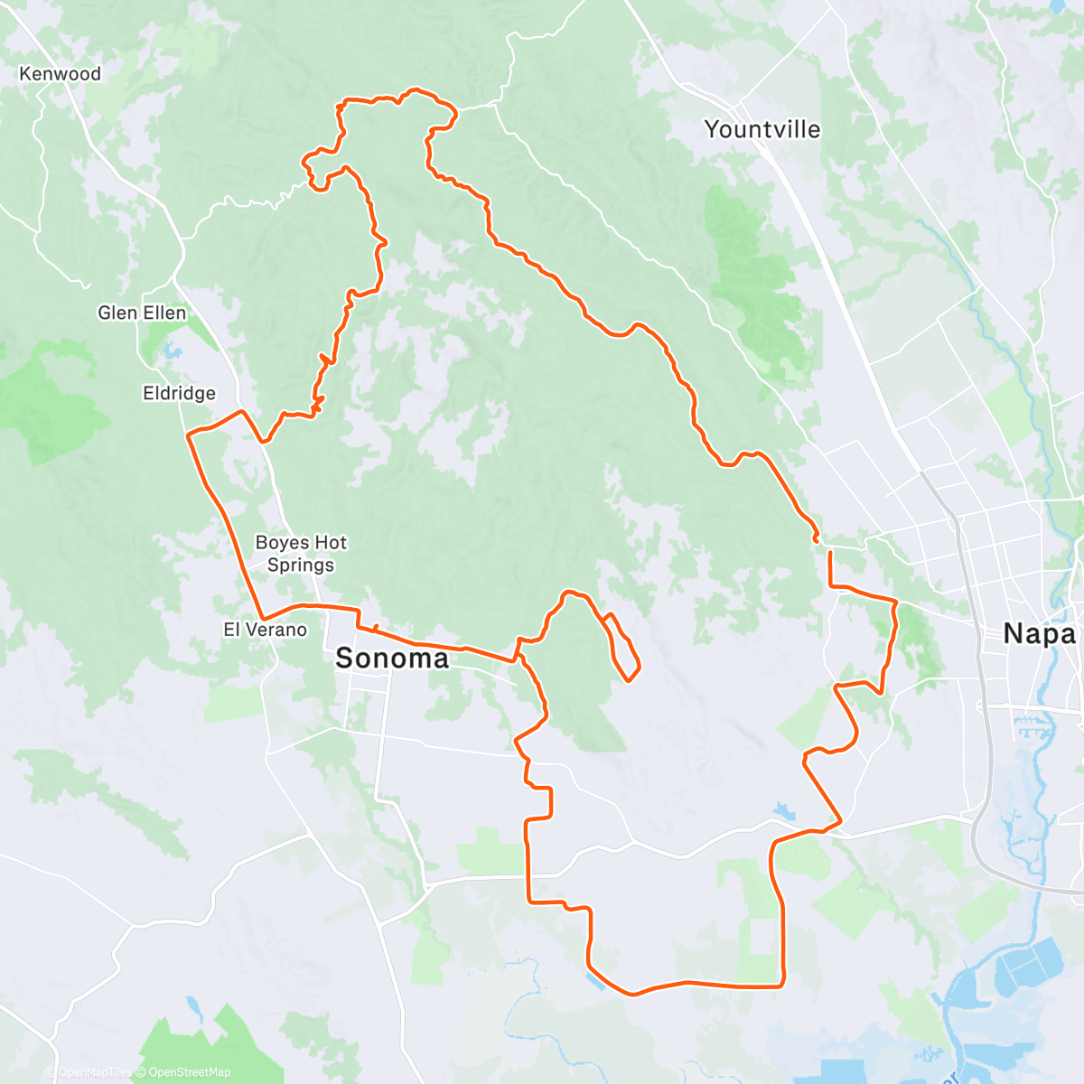 Карта физической активности (Burning some holiday gained fat 🤪)