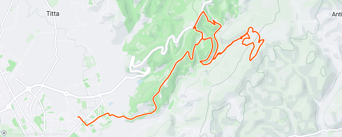 活动地图，Sessione di mountain biking pomeridiana