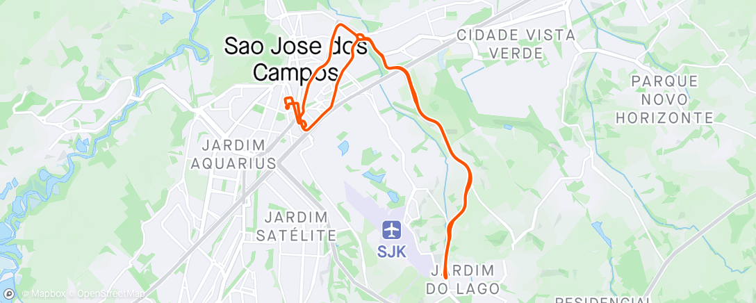 Map of the activity, Recon TT Panams Sao Jose