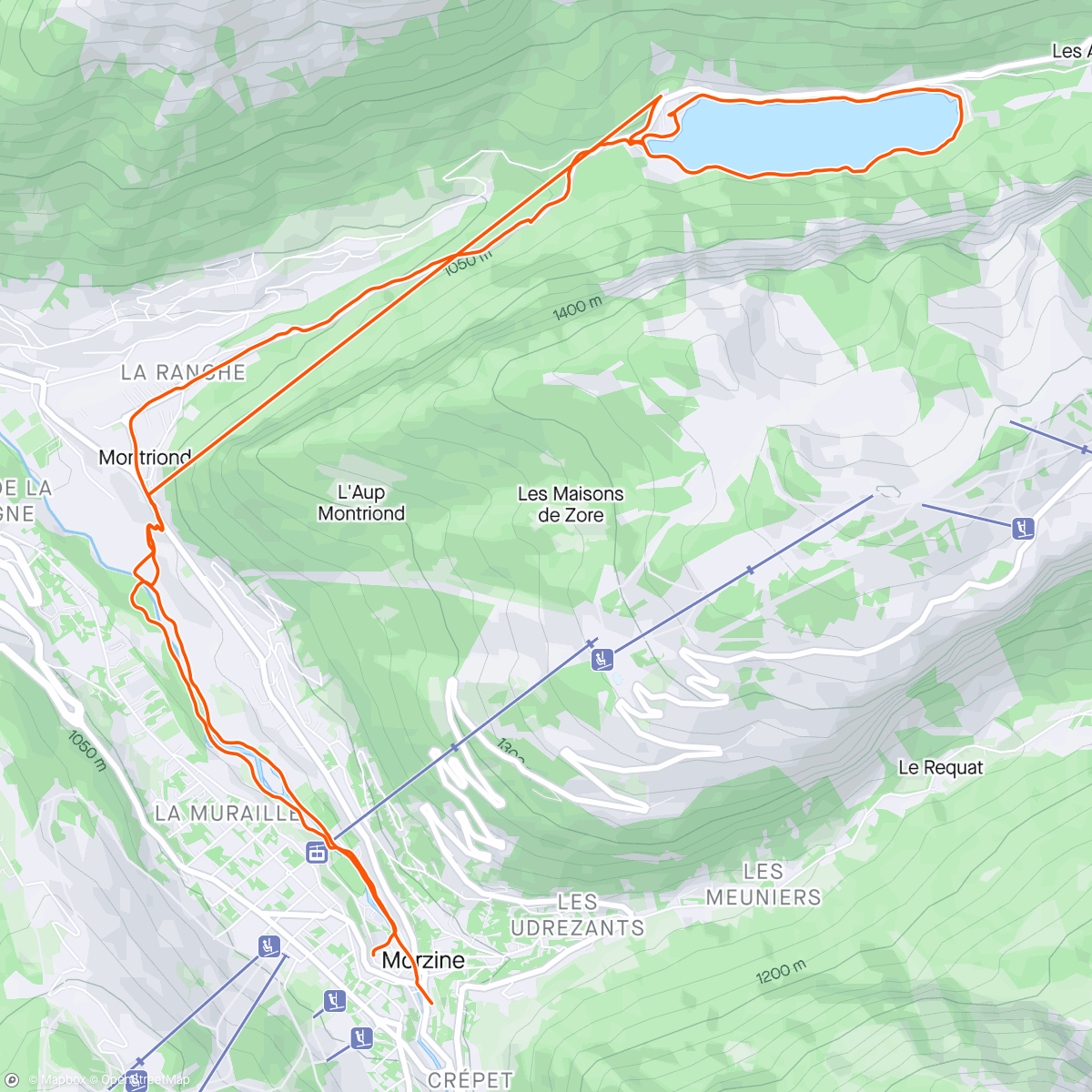 Map of the activity, 🇫🇷 Stroll Morzine/Lac de Montriond.