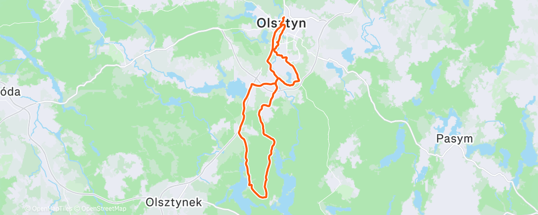 Map of the activity, Rapha Festive 500 dzień 3