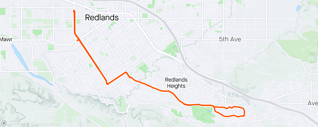 Map of the activity, Running errands on 2 wheels