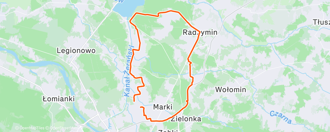 Карта физической активности (Afternoon Mountain Bike Ride)