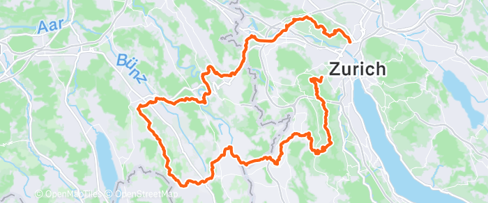 Route map of Boswil Loop