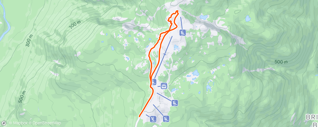 Map of the activity, Christmas Lap!