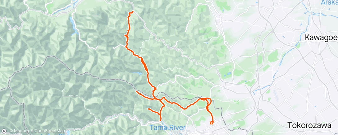 Map of the activity, Endurance Ride 🌧️