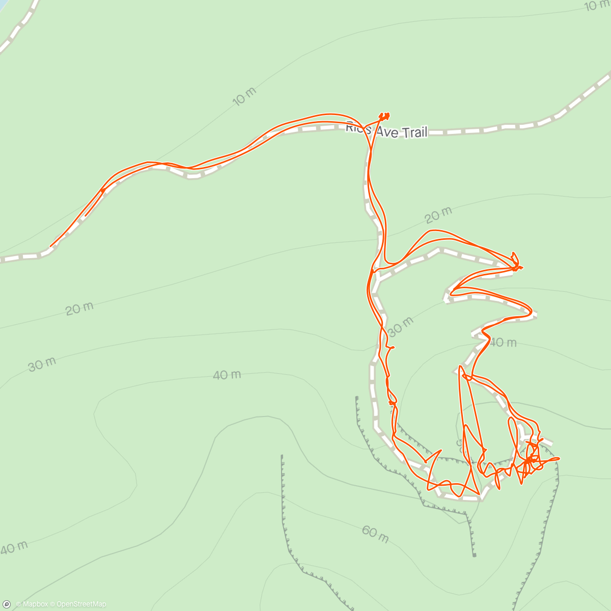 Map of the activity, Afternoon Annie’s Cyn - Double Loop
