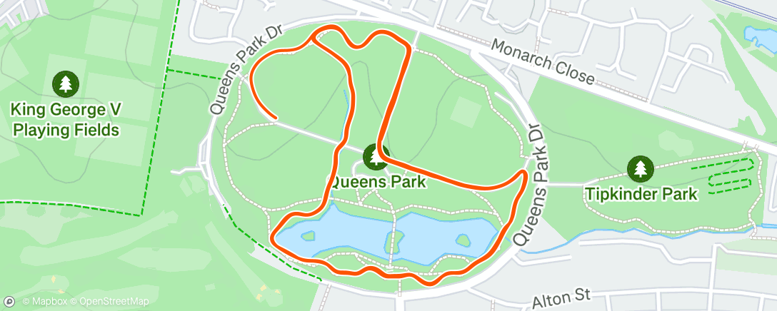 Mapa da atividade, Family Christmas Parkrun