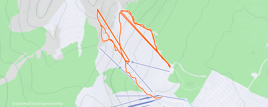 Map of the activity, Afternoon Alpine Ski