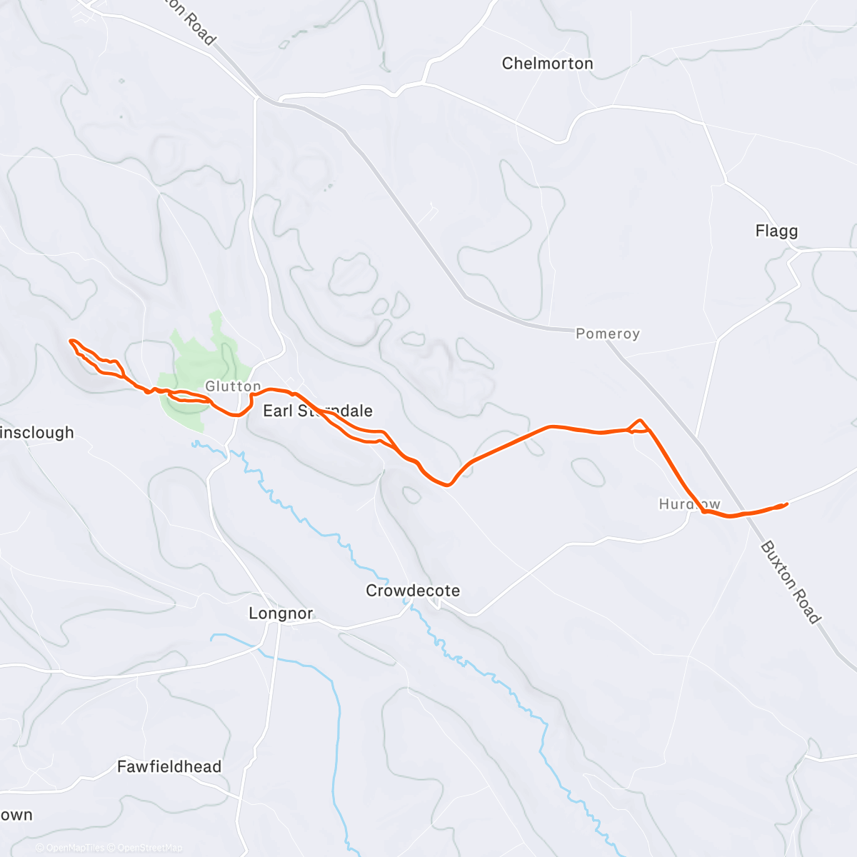 Map of the activity, Morning Run