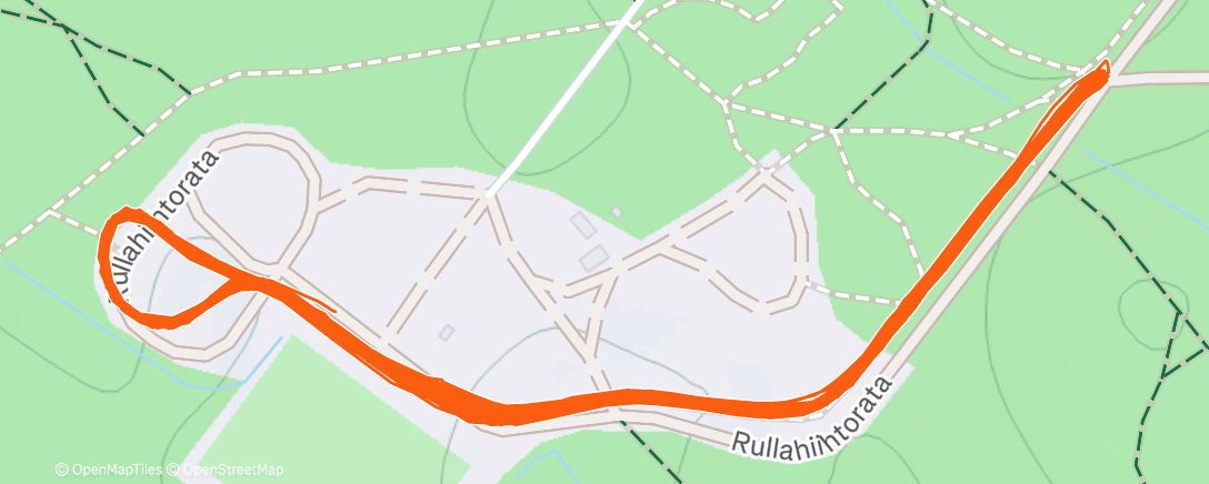 Map of the activity, Morning Nordic Ski