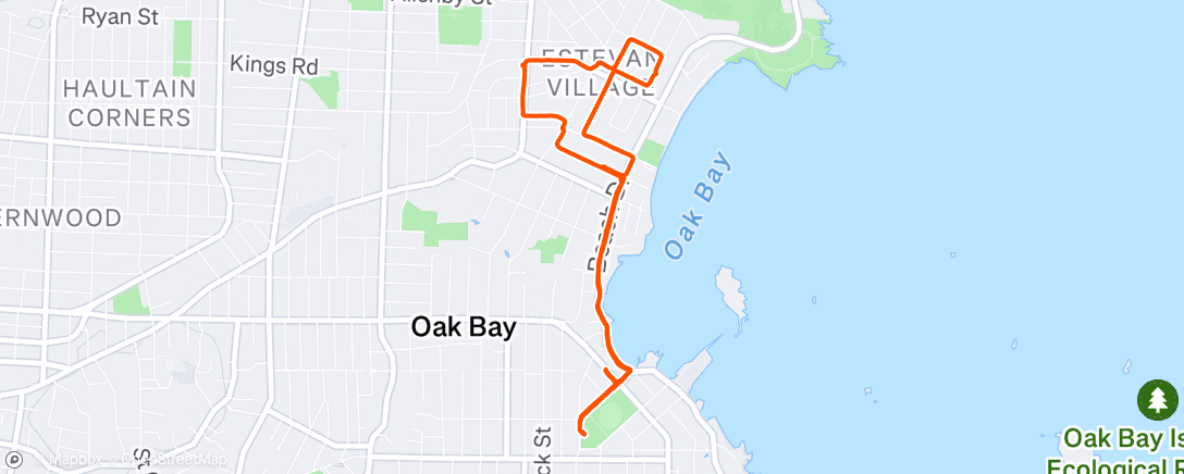 Map of the activity, Morning Hike