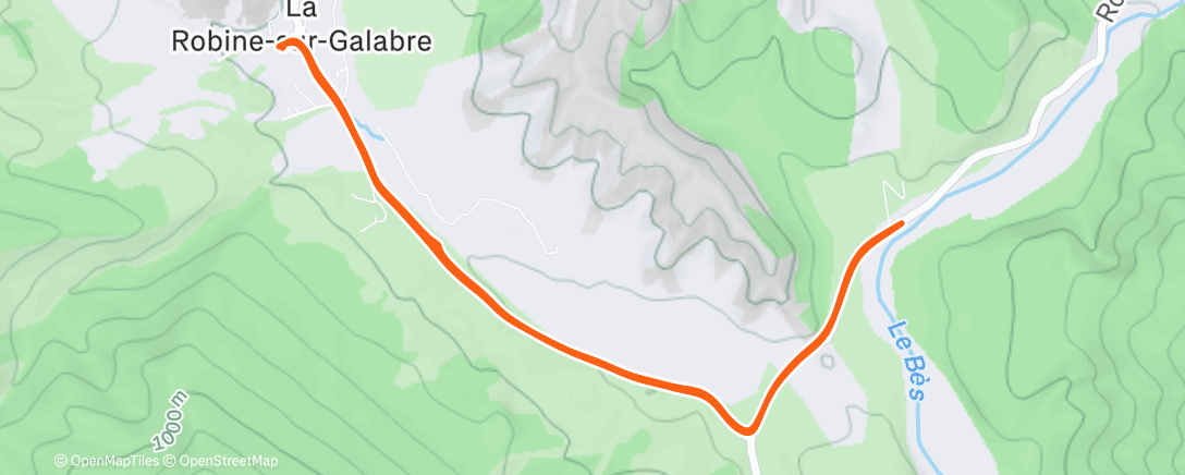 Map of the activity, Morning Run