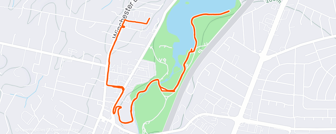 Map of the activity, Morning Walk