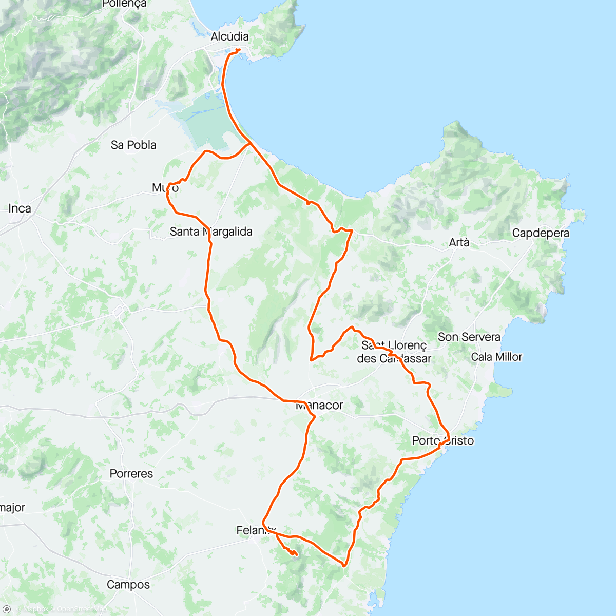 Mapa de la actividad (Mallorca D5)