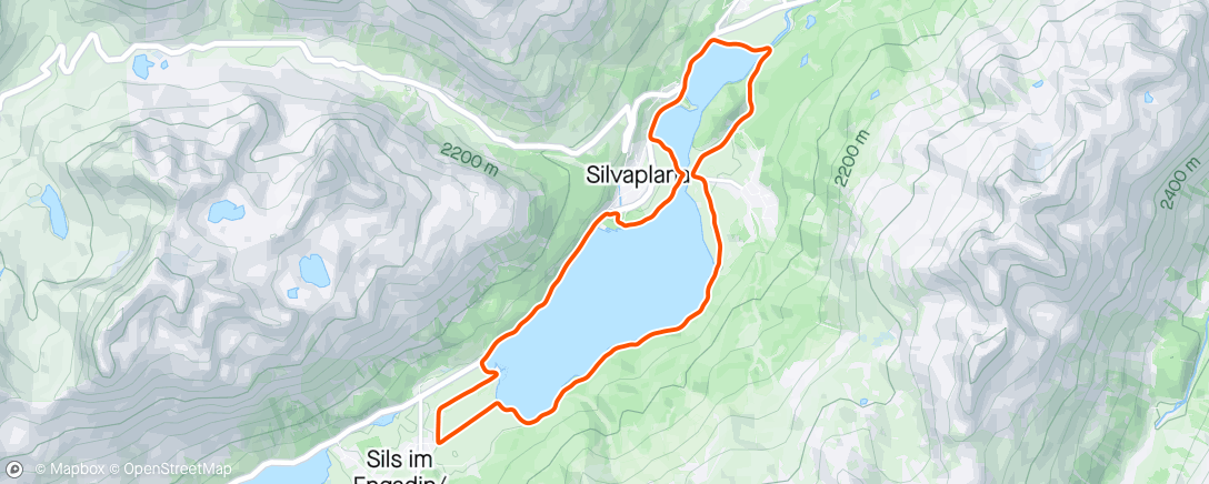 Map of the activity, Saint Moritz, Lakeside Mountain Bike