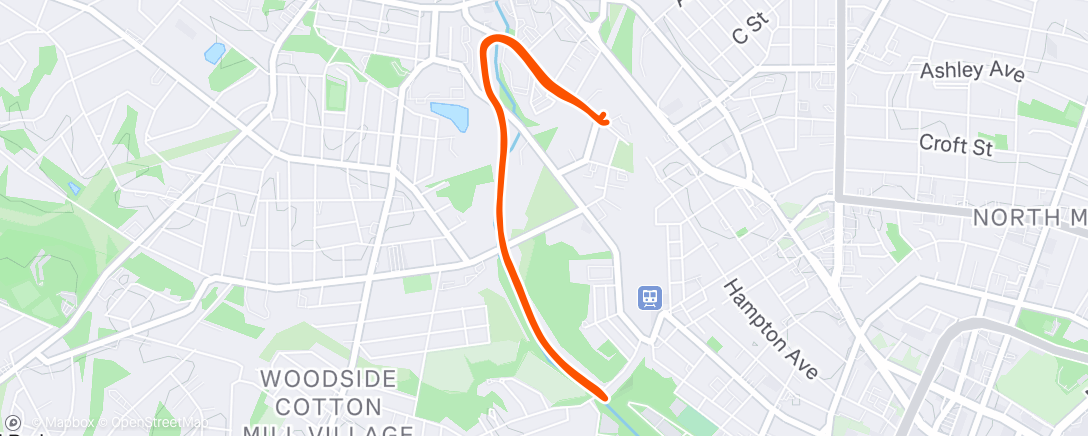 Map of the activity, Run In event!