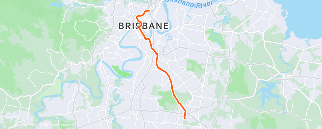 Map of the activity, Afternoon Ride