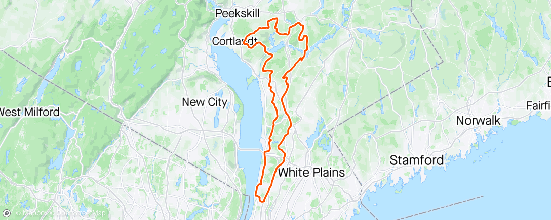 Map of the activity, Ride With No Name