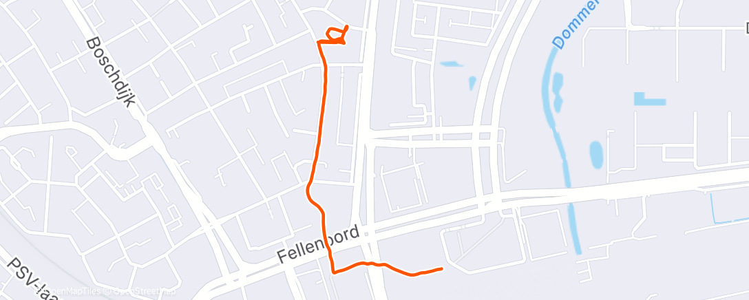 Map of the activity, Afternoon Walk