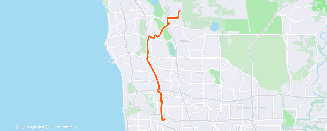 Map of the activity, Morning Ride