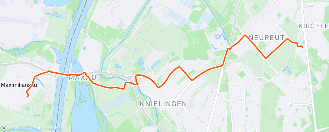Map of the activity, Fahrt am Nachmittag
