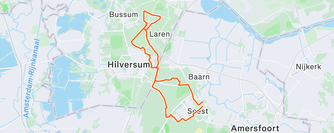 Карта физической активности (Geen witte Kerst, maar gelukkig zijn er altijd Strade Bianche)