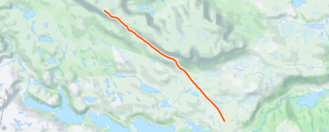 Mapa da atividade, Afternoon Nordic Ski