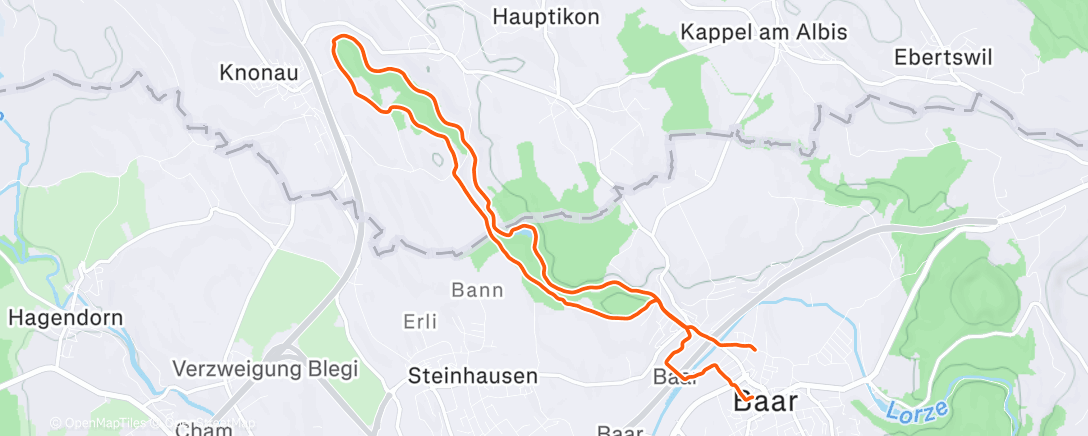 Карта физической активности (Afternoon Run)