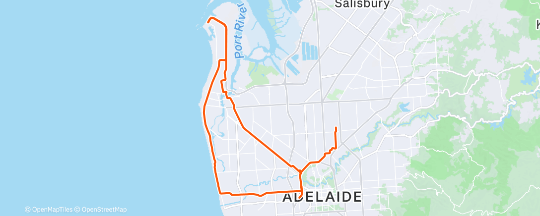 Map of the activity, Morning Ride