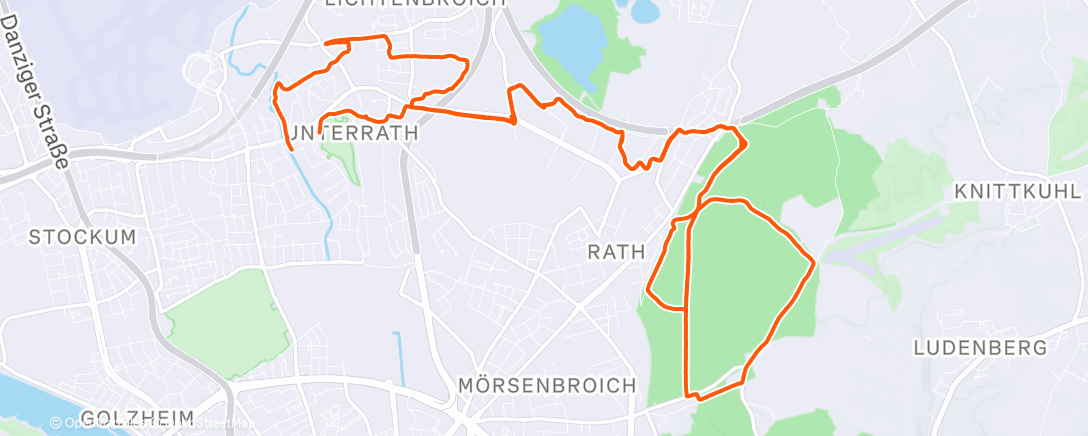 Map of the activity, Trainieren 😍