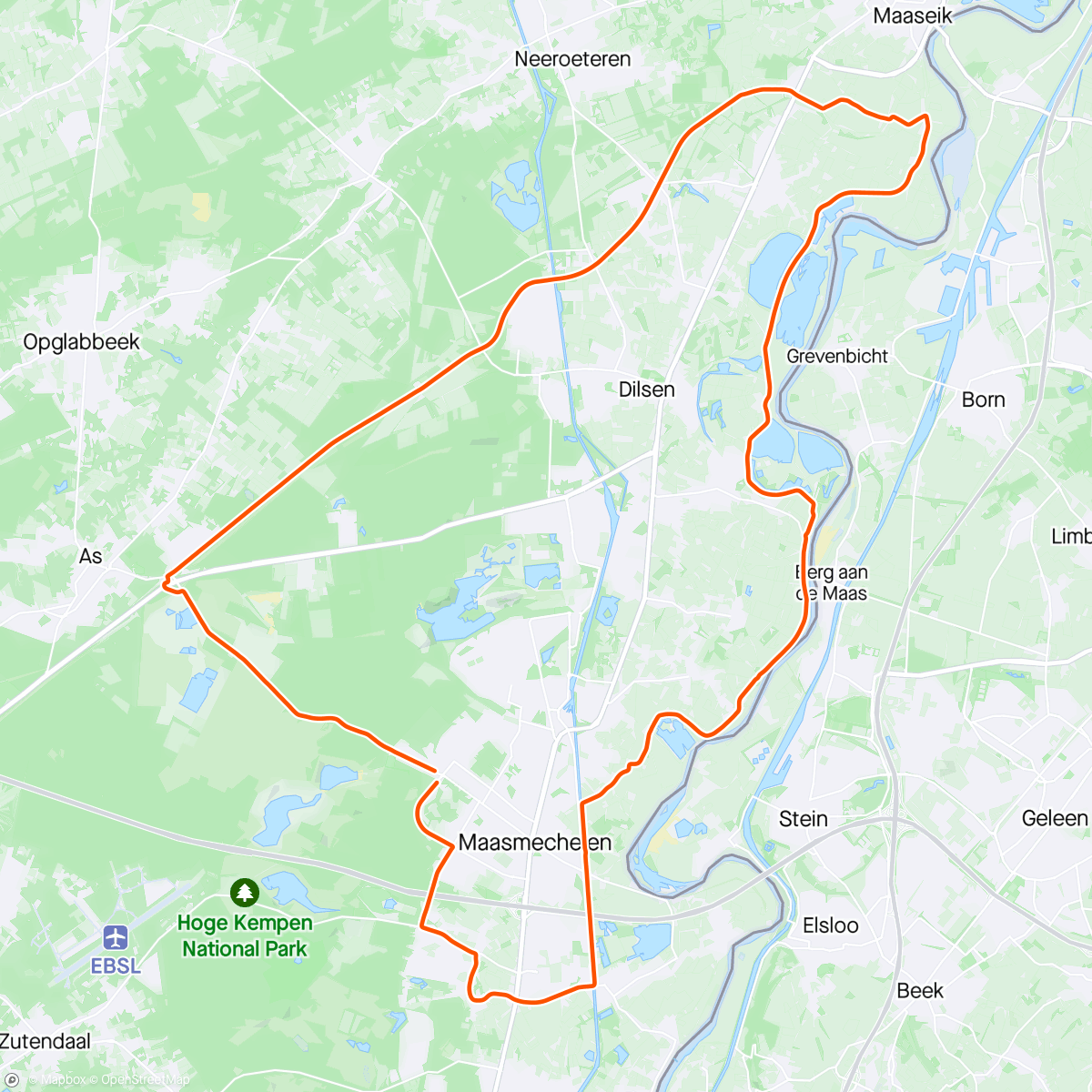 Map of the activity, Avondritje solo