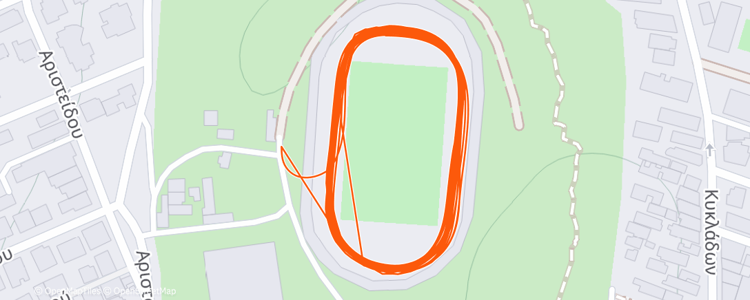 Карта физической активности (Evening Run)