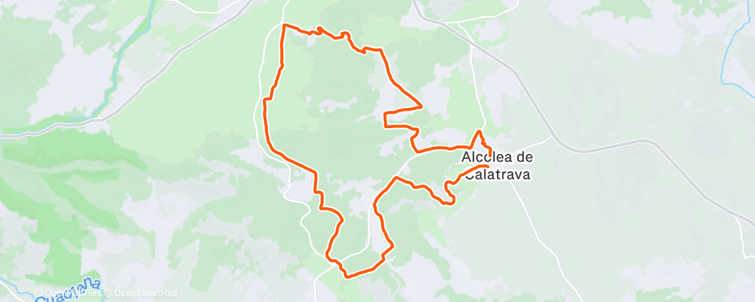 Map of the activity, Bicicleta por la mañana