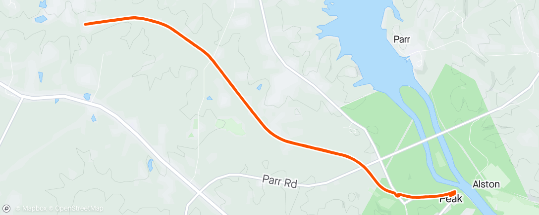 Map of the activity, Palmetto Trail Trot