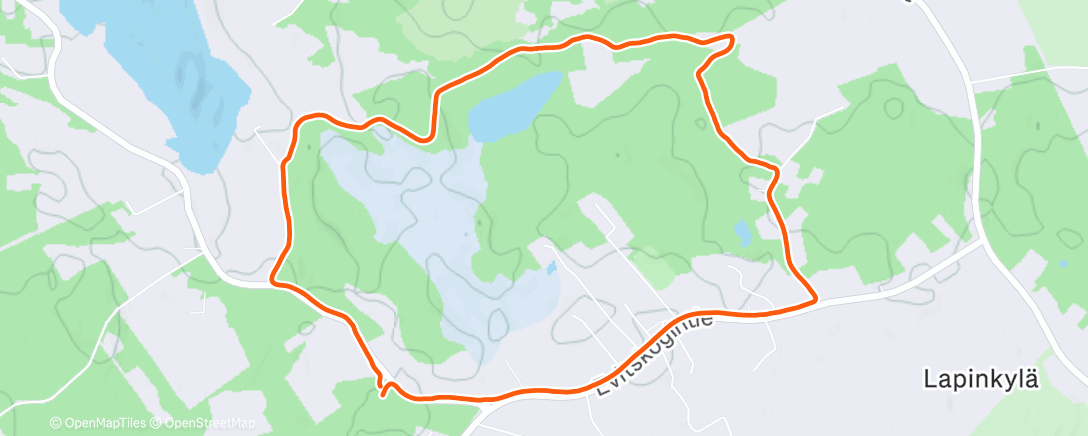 Map of the activity, Saunalenkki