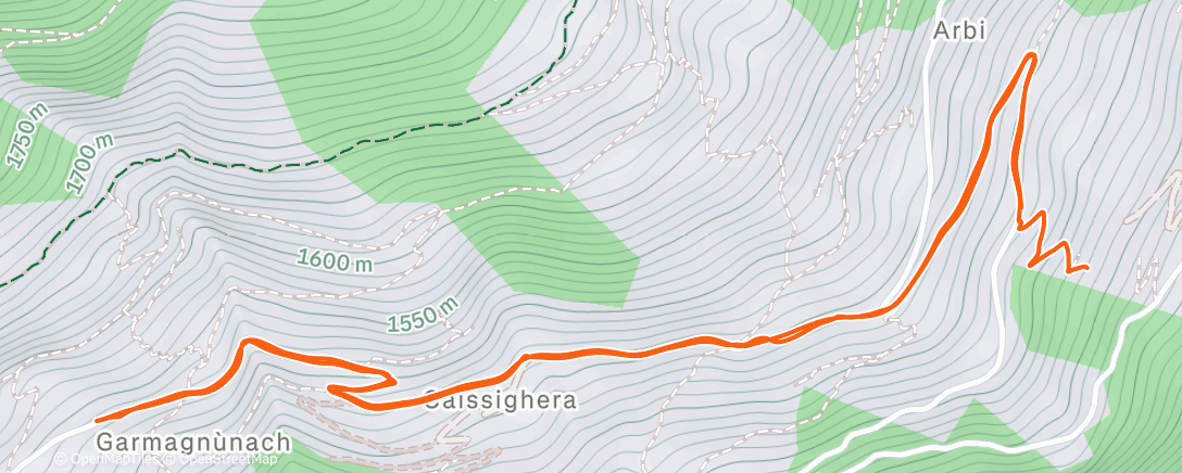 Map of the activity, Sgonfiaggio