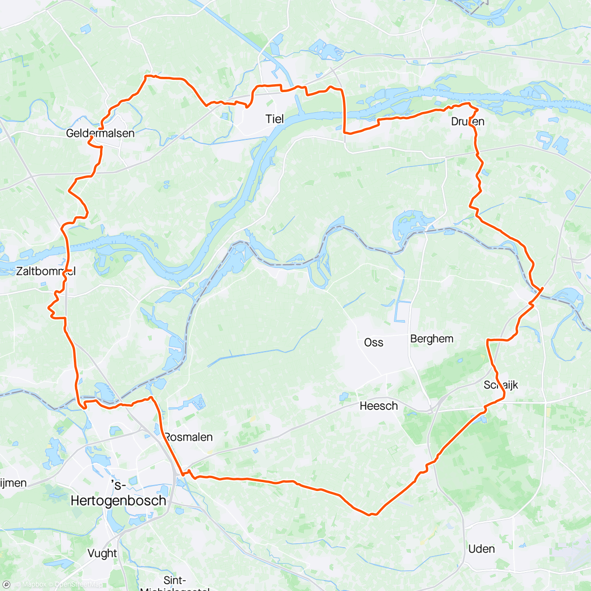 Map of the activity, Bruggenrondje ……..
