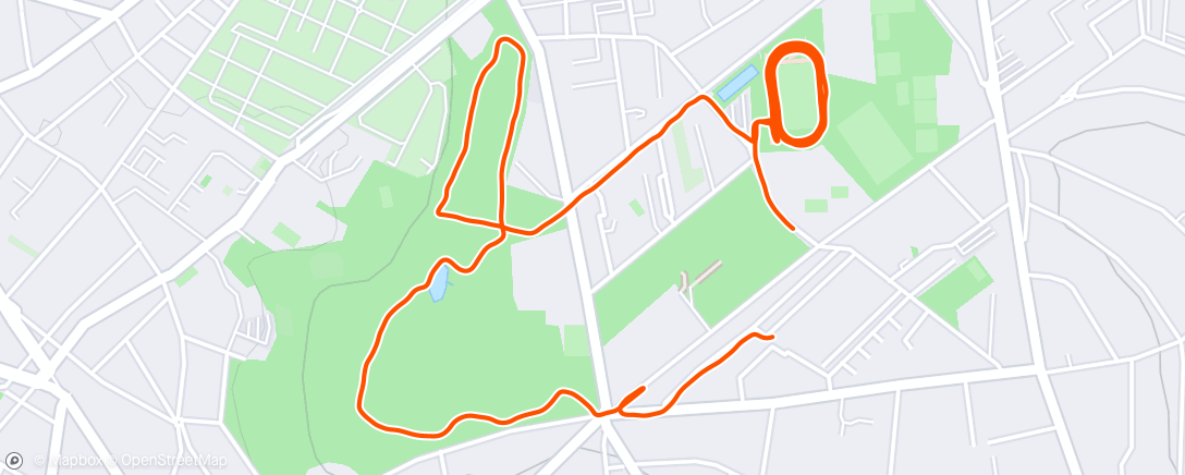 Map of the activity, Morning Run