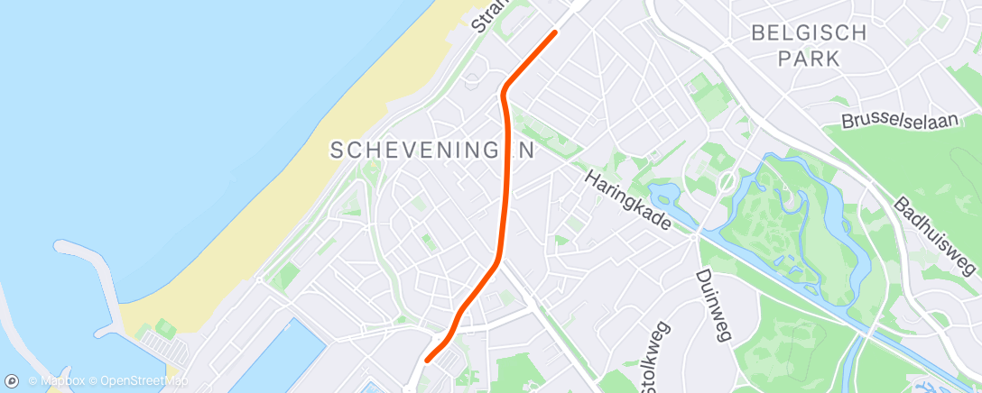 Map of the activity, Evening Ride