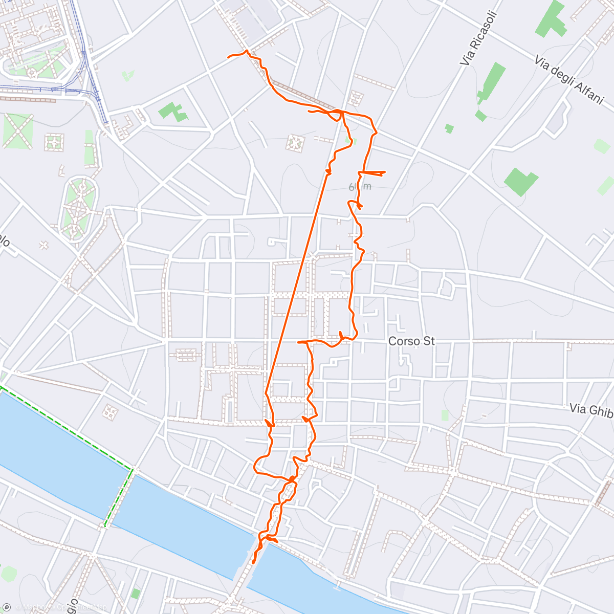 Map of the activity, Stadswandeling Florence 🇮🇹
