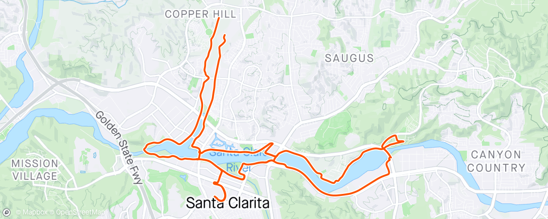Map of the activity, Morning Ride with Ron T
