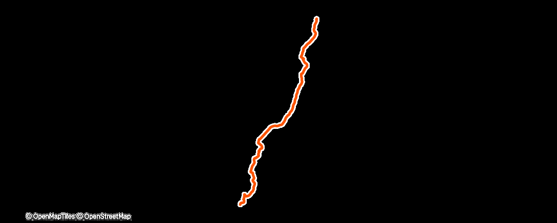 Map of the activity, Day 80 - Kamikawa to Cape Sata