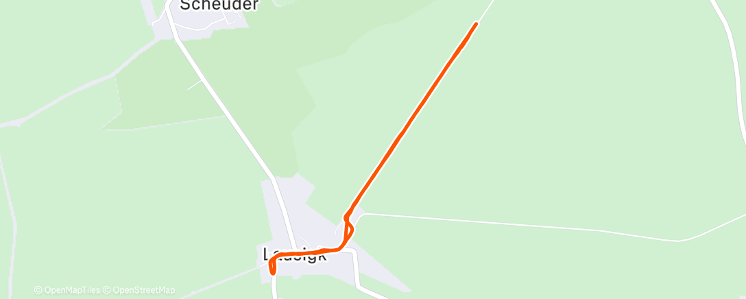 Карта физической активности (Lauf am Abend)