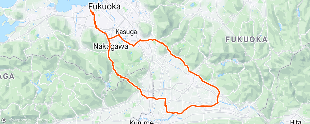 Карта физической активности (九千部〜北野〜ドラゴン)