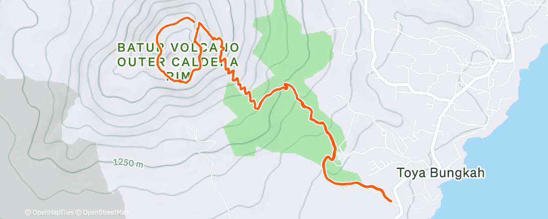 Map of the activity, Morning Trail Run